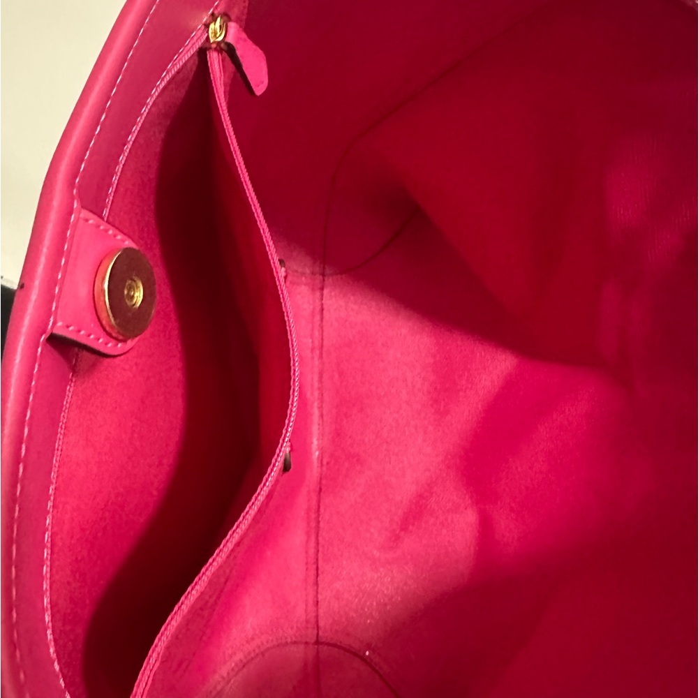 EUC…Coach Signature Canvas Tote Bag - Tan and Pink - Picture 14 of 15